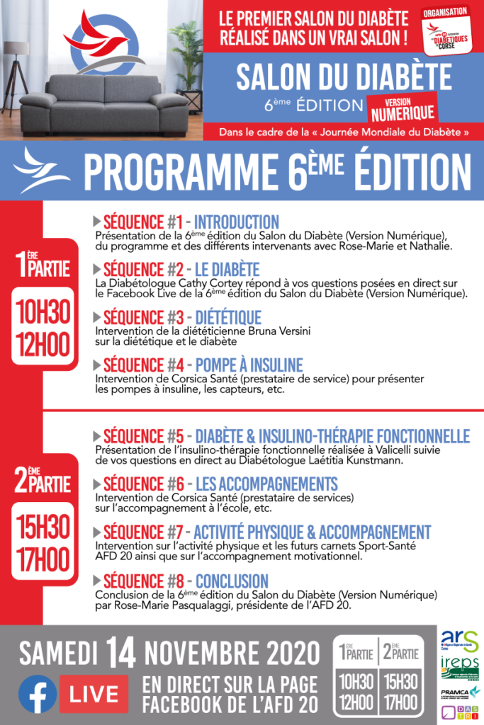 Programme du Salon du Diabète version numérique