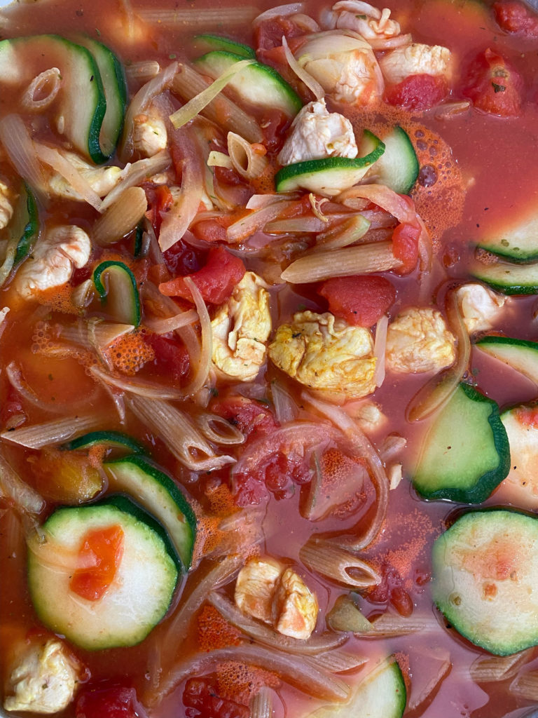 One pot pasta poulet, courgettes
Atelier culinaire les Diabétiques de Corse